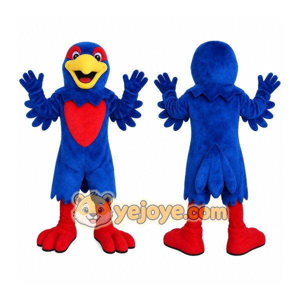 Blue Red Yellow Parrot Mascot Costume