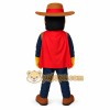 Navy Red Brown Cowboy Man Mascot Costume Navy Red Brown Cowboy Man Mascot Costume