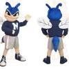 Blue White Hornet Mascot Costume