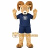 Tan Navy Bighorn Ram Mascot Costume Tan Navy Bighorn Ram Mascot Costume