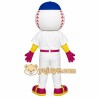 White Blue Baseball Player Mascot Costume White Blue Baseball Player Mascot Costume
