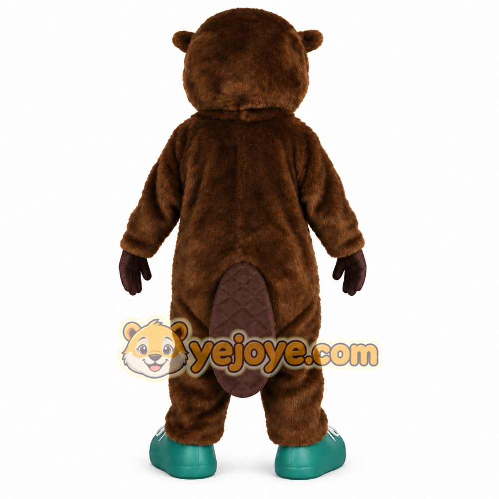 Brown Beaver Mascot Costume