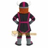 Black Magenta Gray Viking Mascot Costume Black Magenta Gray Viking Mascot Costume