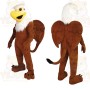 Brown White Bald Eagle Mascot Costume