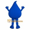 Blue Smiling Water Droplet Mascot Costume Blue Smiling Water Droplet Mascot Costume