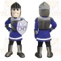 Royal Blue Silver Knight Mascot Costume
