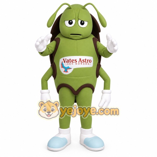 Green Brown Cockroach Mascot Costume Green Brown Cockroach Mascot Costume