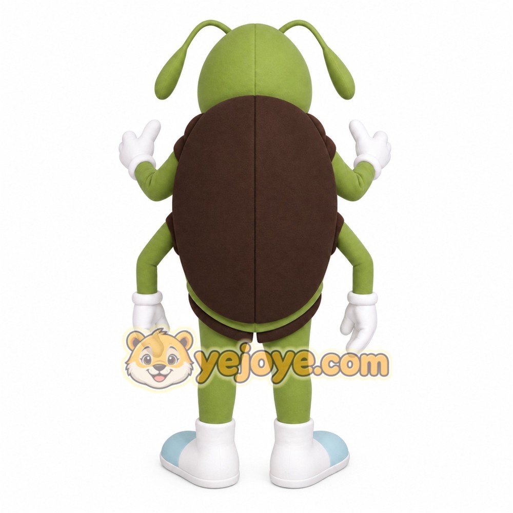 Green Brown Cockroach Mascot Costume