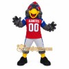 Gray Yellow Red Blue Bird Mascot Costume