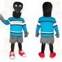 Black Blue Crow Mascot Costume