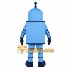 Light Blue Dark Navy Robot Mascot Costume Light Blue Dark Navy Robot Mascot Costume