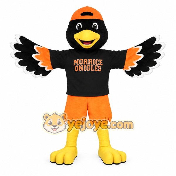 Black Orange Yellow Oriole Mascot Costume