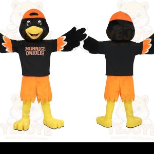 Black Orange Yellow Oriole Mascot Costume