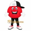 Red Black White Cap Ball Mascot Costume Red Black White Cap Ball Mascot Costume