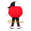 Red Black White Cap Ball Mascot Costume Red Black White Cap Ball Mascot Costume