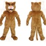 Tan Brown Mountain Lion Mascot Costume