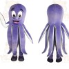 Purple White Octopus Mascot Costume