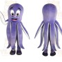 Purple White Octopus Mascot Costume
