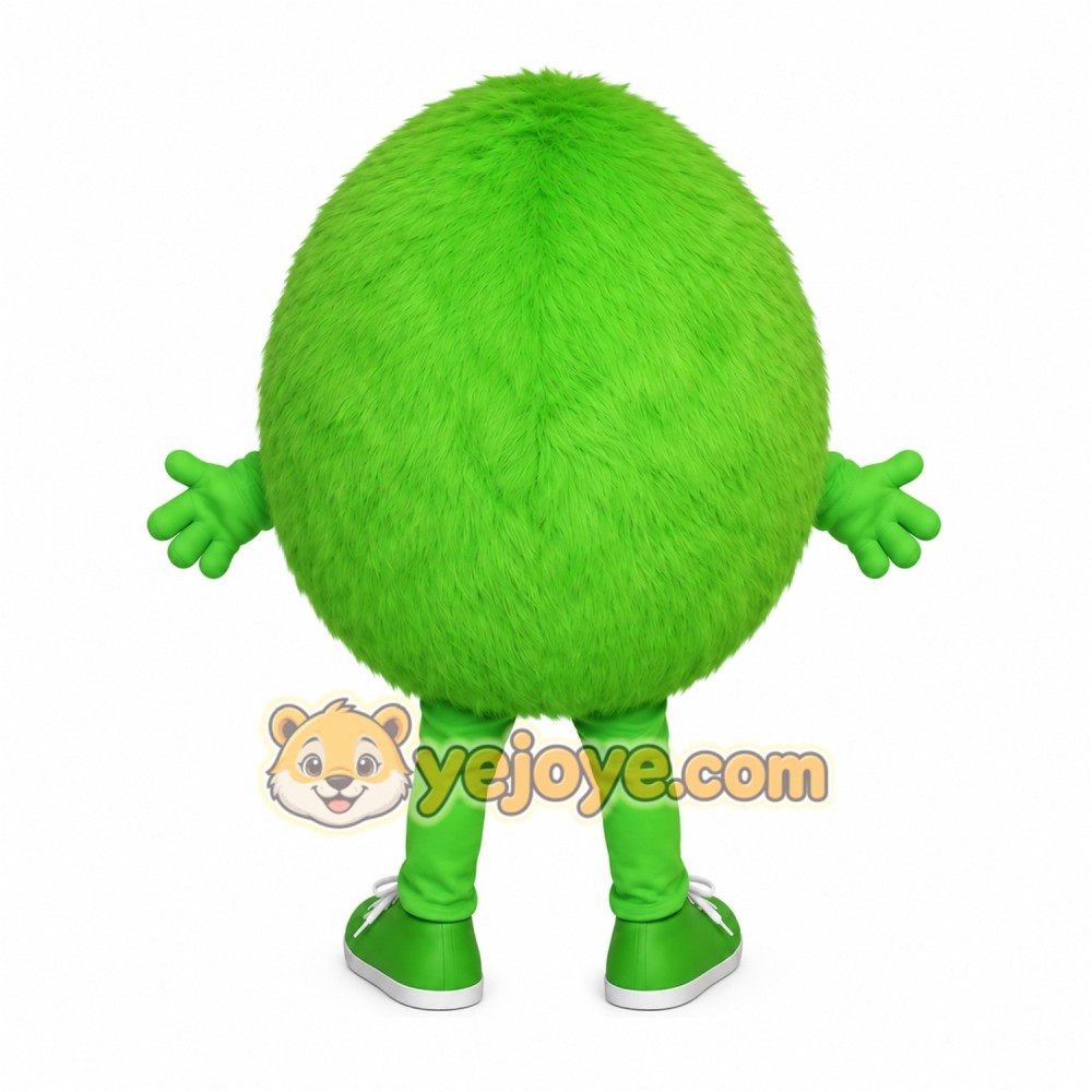 Bright Green Furry Monster Mascot Costume Bright Green Furry Monster Mascot Costume