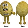 Yellow Cholesterol Mascot Costume