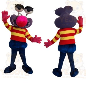 Purple Red Yellow Mouse Mascot Costume