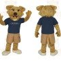 Tan Navy Dog Mascot Costume