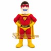 Red Yellow Superhero Man Mascot Costume