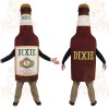 Brown White Beer Bottle Mascot Costume