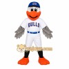 White Blue Orange Seagull Baseball Mascot Costume White Blue Orange Seagull Baseball Mascot Costume