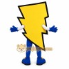 Yellow Blue Lightning Bolt Mascot Costume