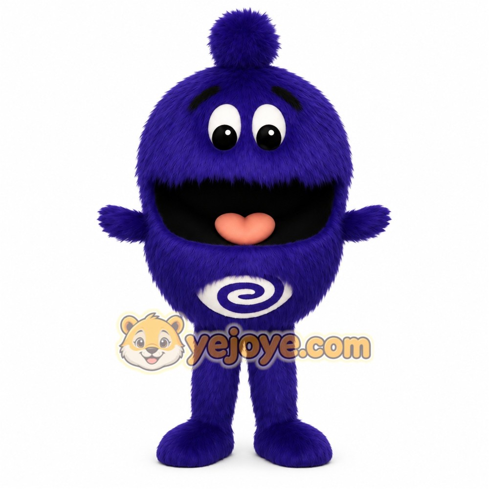 Blue Monster Mascot Costume Blue Monster Mascot Costume