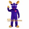 Purple Gold Moose Mascot Costume