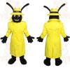 Yellow Black Detective Ant Mascot Costume