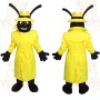 Yellow Black Detective Ant Mascot Costume