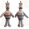 Silver Gray Black Robot Mascot Costume