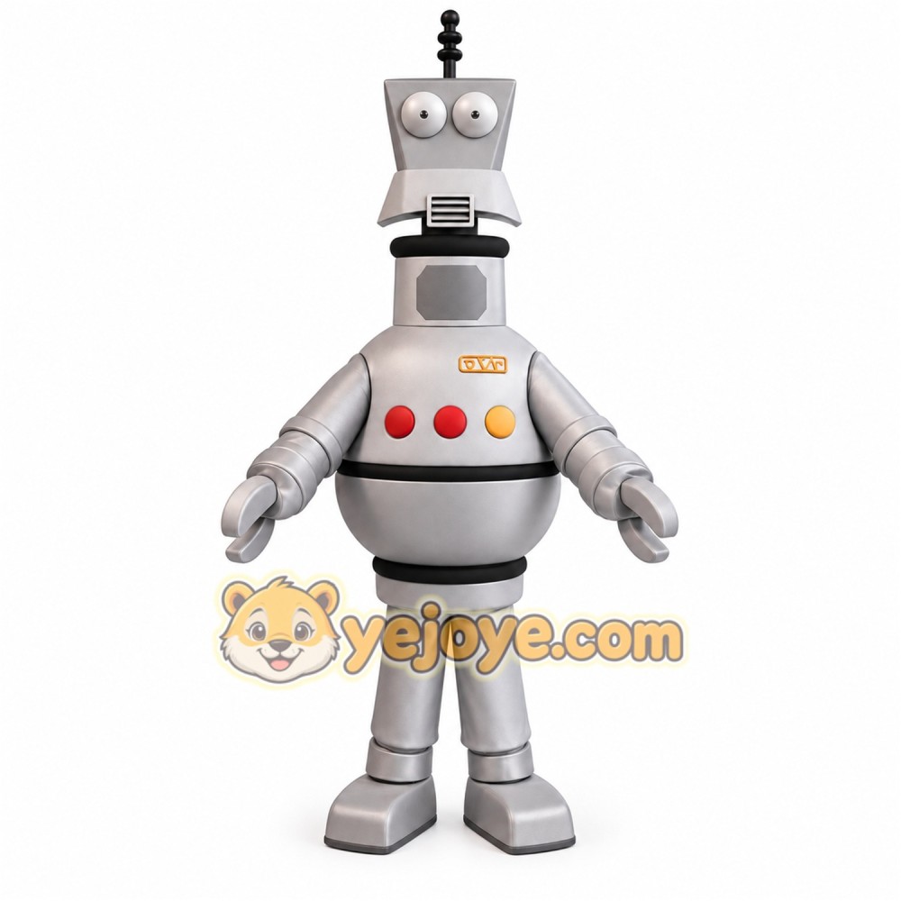 Silver Gray Black Robot Mascot Costume
