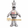 Silver Gray Black Robot Mascot Costume