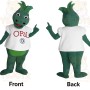 Green White Spiked Dinosaur Mascot Costume