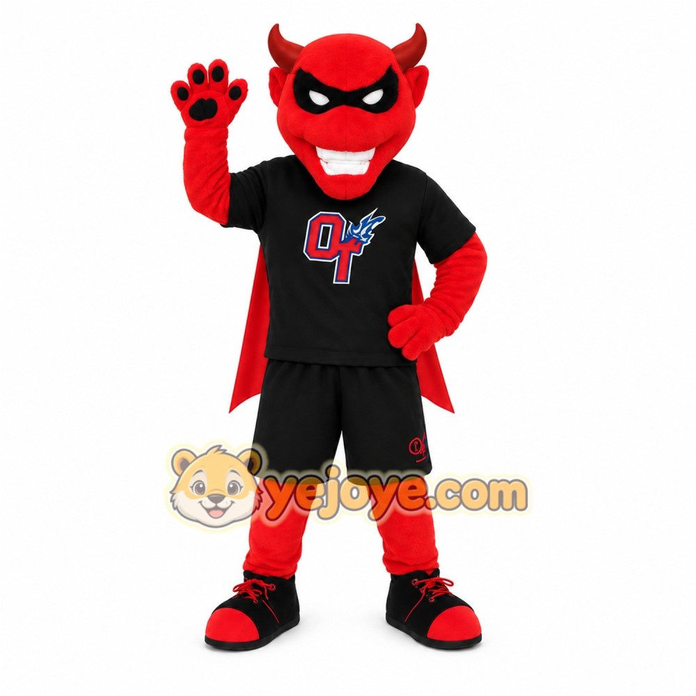 Red Black Devil Mascot Costume