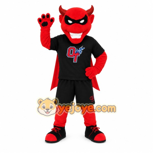 Red Black Devil Mascot Costume