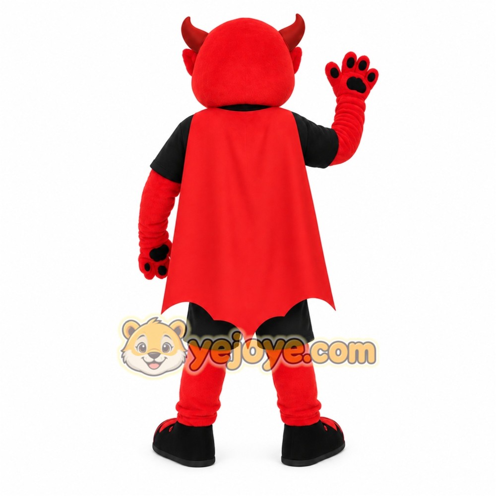 Red Black Devil Mascot Costume