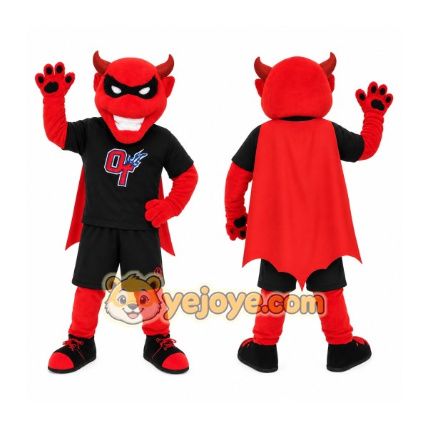 Red Black Devil Mascot Costume