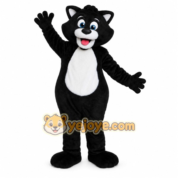 Black And White Cat Mascot Costume Black And White Cat Mascot Costume
