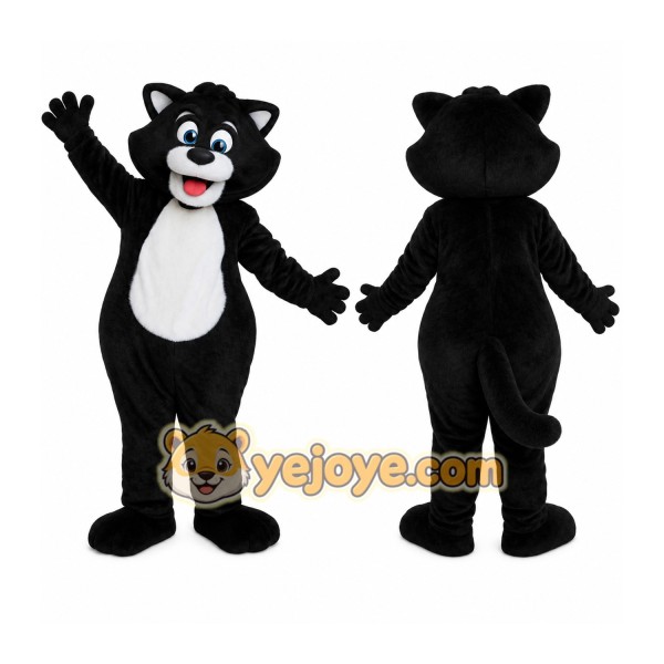 Black And White Cat Mascot Costume