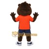 Brown Red Navy Bear Mascot Costume Brown Red Navy Bear Mascot Costume