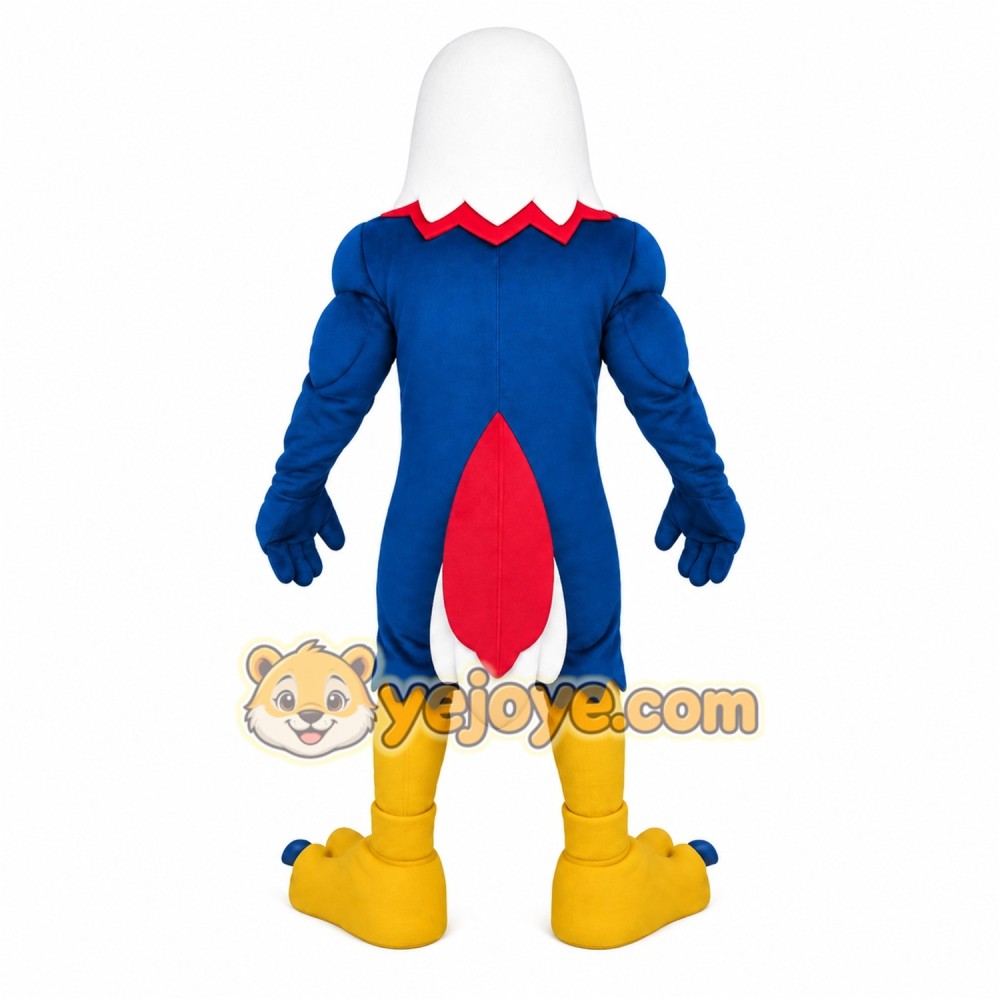Blue White Yellow Eagle Mascot Costume Blue White Yellow Eagle Mascot Costume