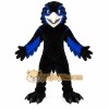 Black Blue Raven Mascot Costume Black Blue Raven Mascot Costume