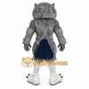 Gray Navy Blue Owl Mascot Costume