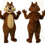Brown Beige Squirrel Mascot Costume