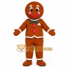 Brown Green Gingerbread Man Mascot Costume Brown Green Gingerbread Man Mascot Costume